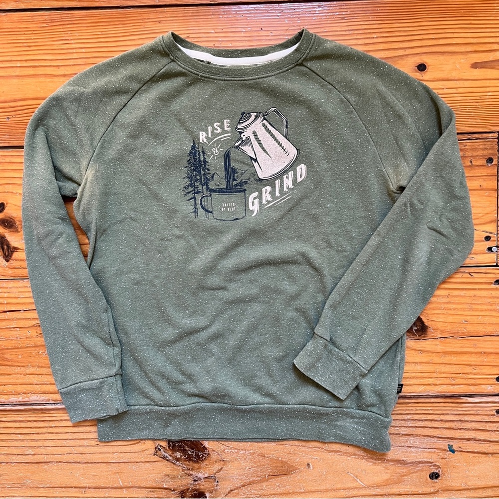 United By Blue Olive Graphic Crewneck Sweater